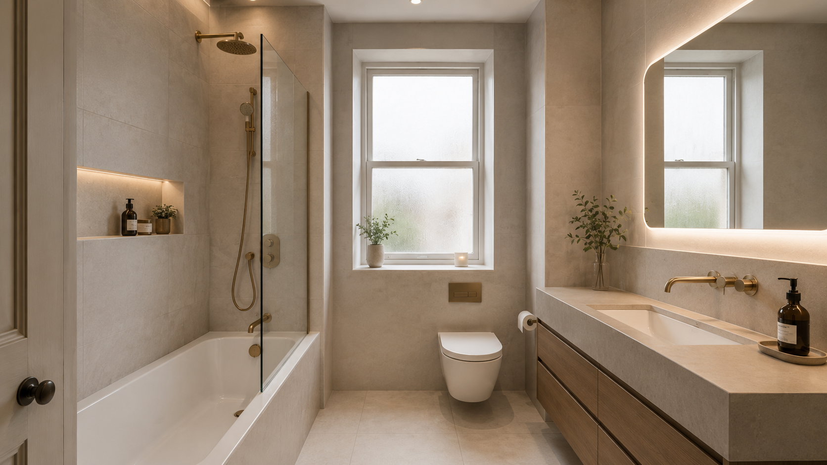Bathroom after renovation by Genc Design and Build