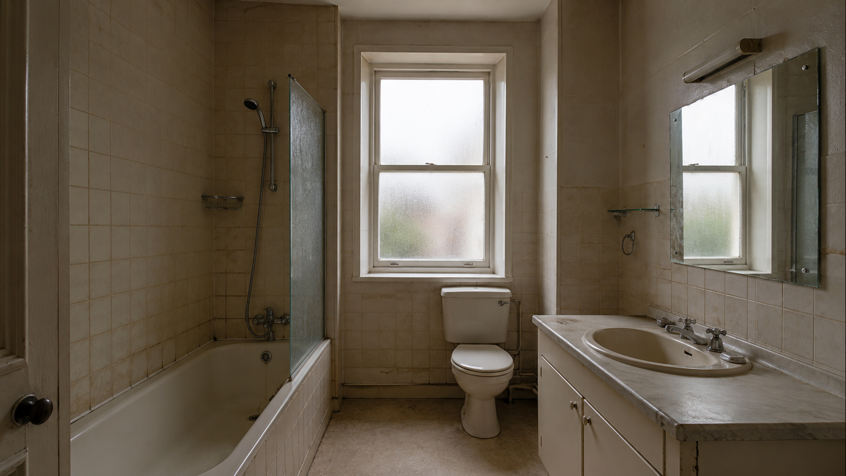 Bathroom before renovation by Genc Design and Build