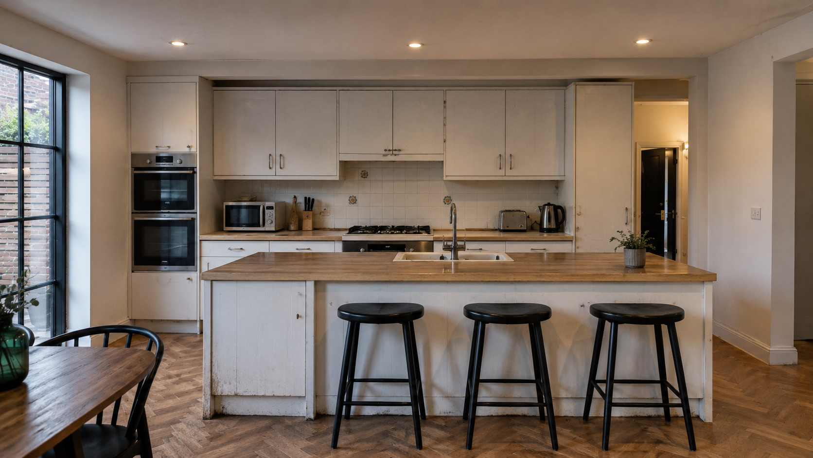 Kitchen before renovation by Genc Design and Build in London
