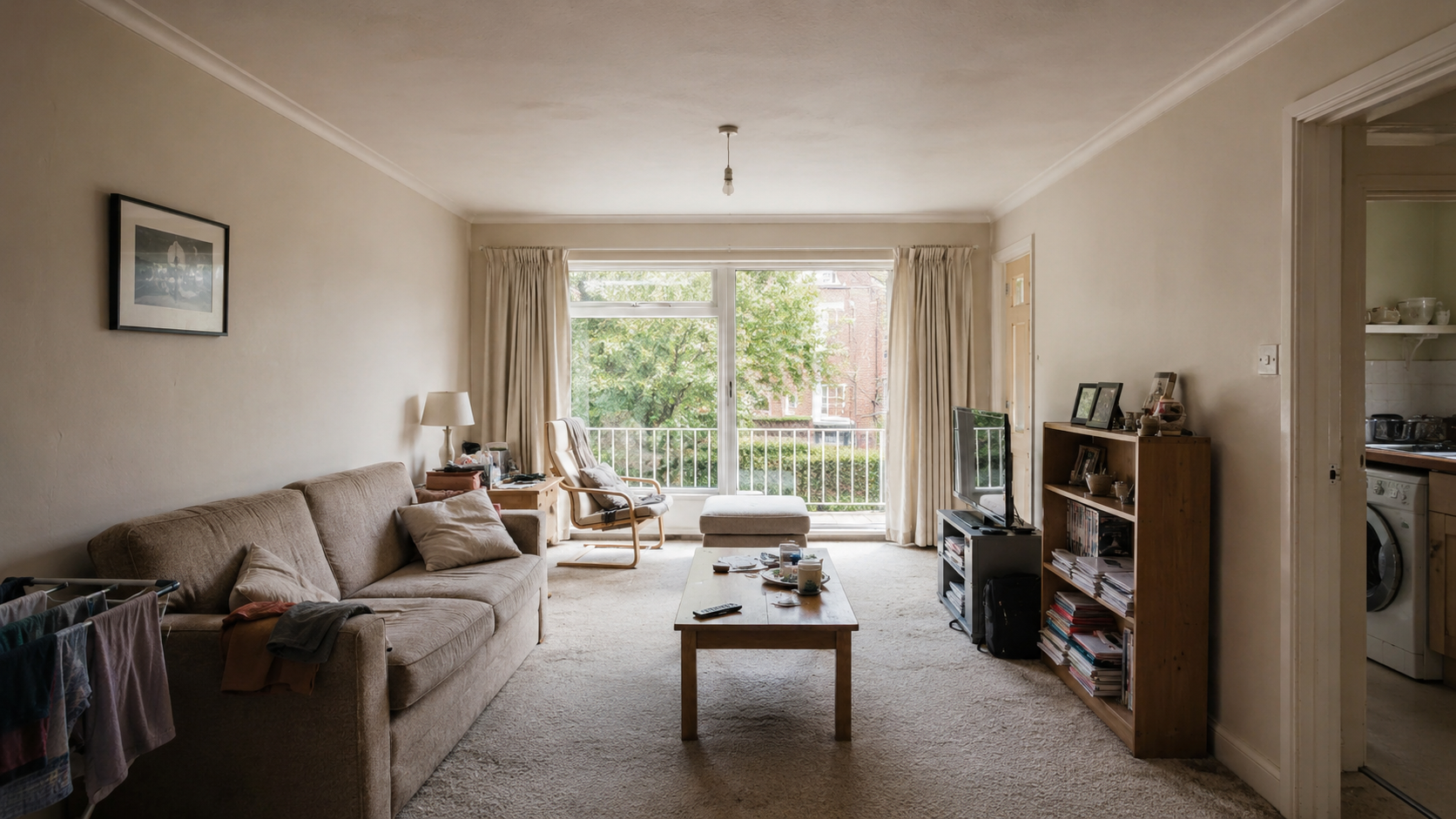 Living room before renovation by Genc Design and Build