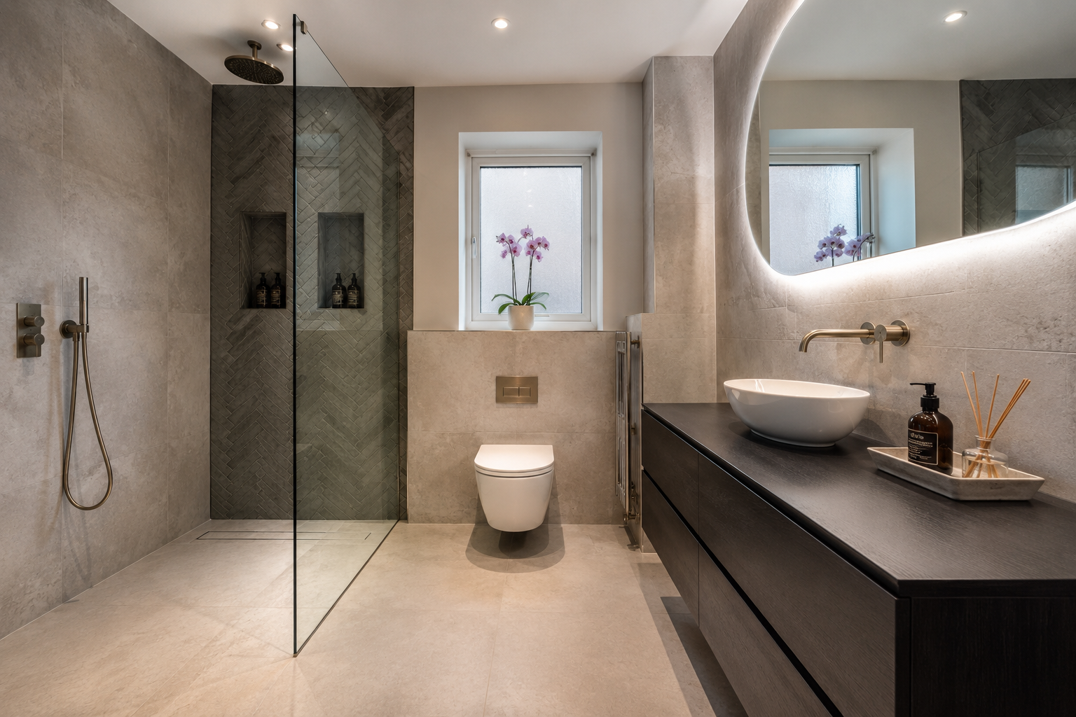 Modern bathroom renovation by Genc Design and Build in London